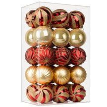 SHareconn 12-30ct 2.36-3.15 Inch Christmas Tree Balls Ornaments, Colored Shatterproof Plastic Decorative Baubles for Xmas Tree Decor Holiday Party Wedding Decoration
