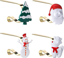 4 Pack Christmas Stocking Holder, Adjustable Non-Slip Stainless Steel Portable Stockings Hooks