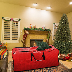 Christmas Tree Storage Bag with Reinforced Handles & Dual Zipper